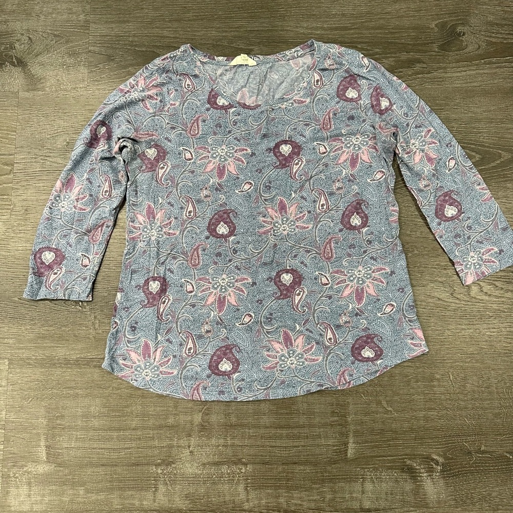 Women’s Lucky Brand 3/4 Sleeve Shirt size M